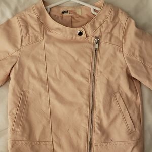 Girls H&M leather jacket